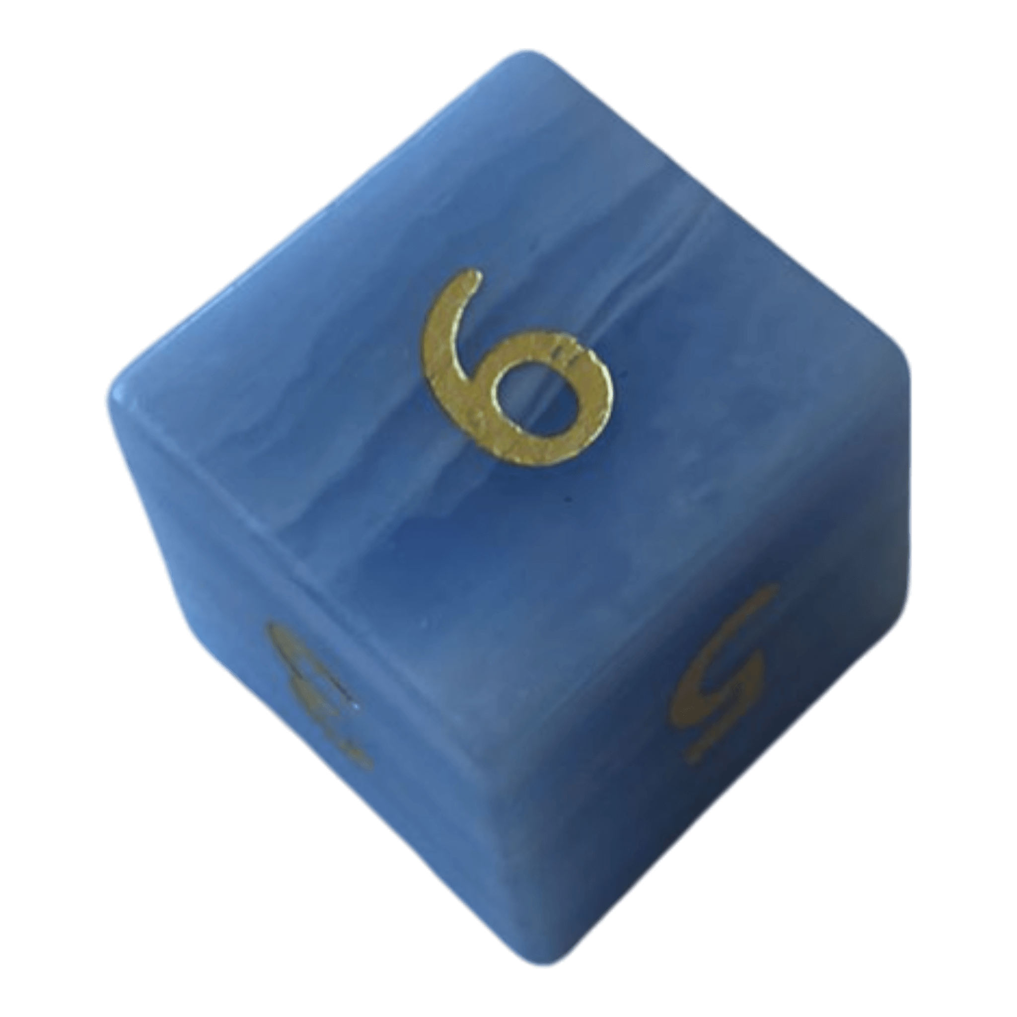 Waerfel Stube Agate Edelsteinwürfel Blau W6