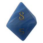 Waerfel Stube Agate Edelsteinwürfel Blau W8