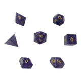 Waerfel Stube Amethyst Edelsteinwürfel Lila Set