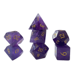 Waerfel Stube Amethyst Edelsteinwürfel Lila Set