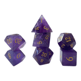 Waerfel Stube Amethyst Edelsteinwürfel Lila Set