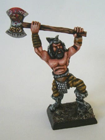 Ral Partha Barbarian Empire Reaver Tyrant Berserker with Battleaxe