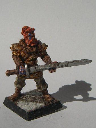 Ral Partha Barbarian Empire Reaver Tyrant with 2 handed Sword