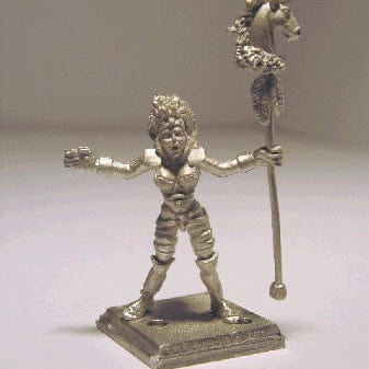 Ral Partha Barbarian Empire Reaver War Witch - Horse