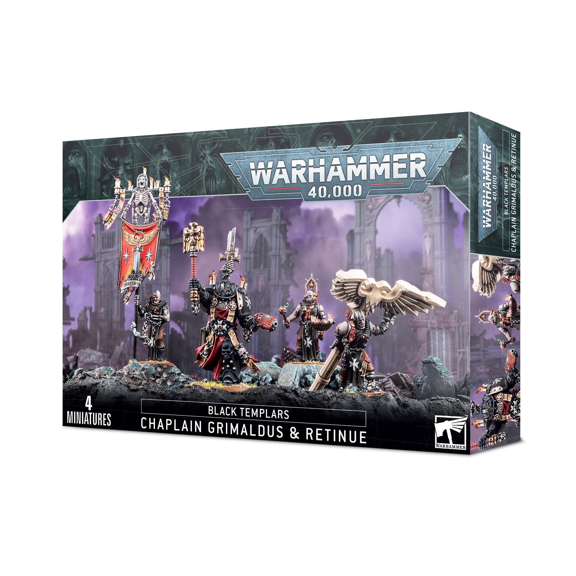 Games Workshop BLACK TEMPLARS: ORDENSPRIESTER GRIMALDUS & GEFOLGE