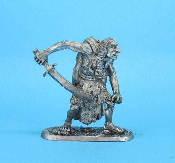 Ral Partha Bob Olleys Trolls - Light Infantry with Sword #1