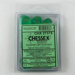 Chessex Borealis Light Green luminary 10 x W10 Set