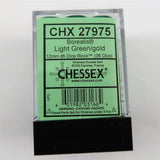 Chessex Borealis Light Green luminary W6 12mm Set
