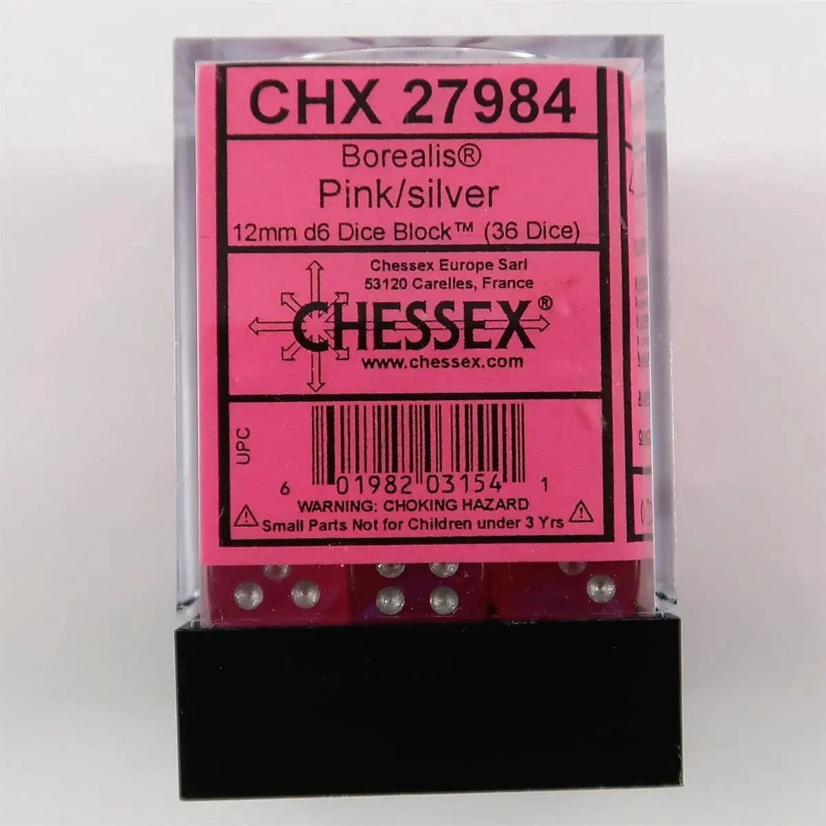 Chessex Borealis Pink luminary W6 12mm Set