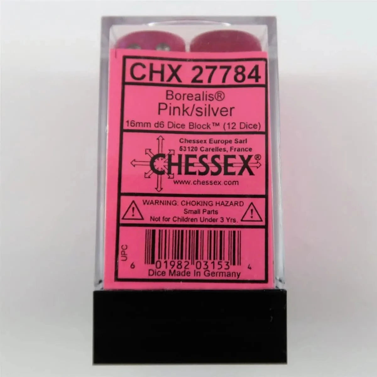 Chessex Borealis Pink luminary W6 16mm Set
