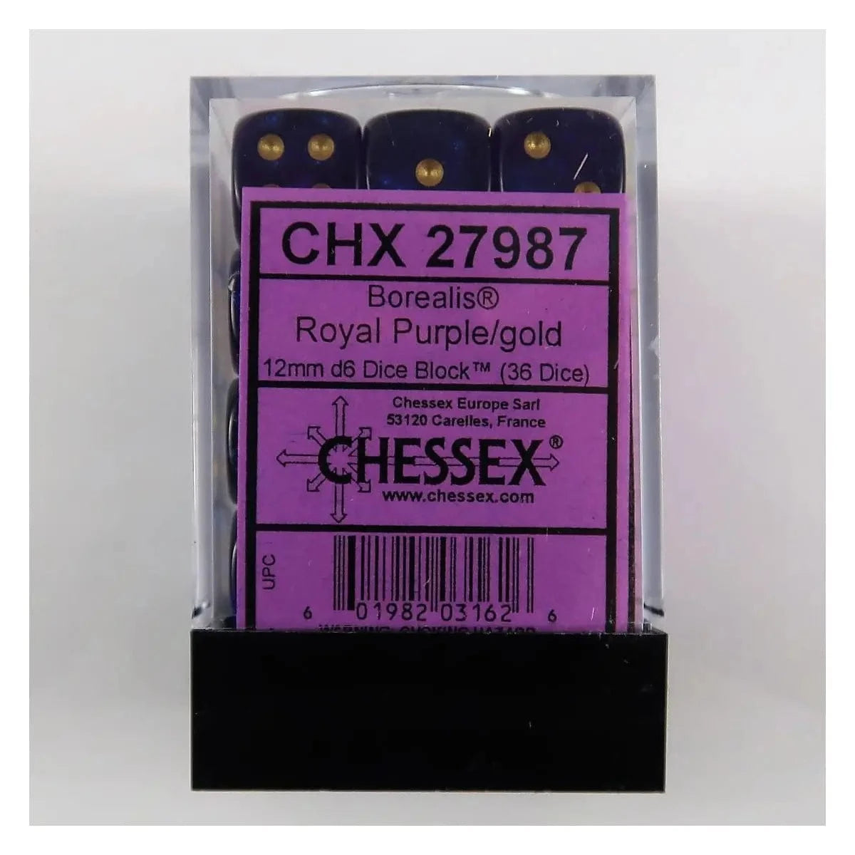 Chessex Borealis Royal Purple luminary W6 12mm Set