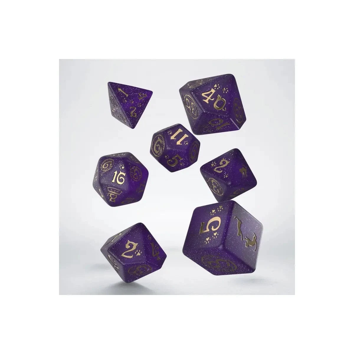 Q Workshop Cats Dice Set Purrito