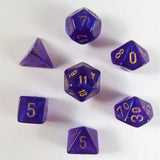 Chessex Chessex Borealis Royal Purple/gold Mini-Würfelset