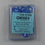 Chessex Chessex Borealis Sky Blue 10 x W10 Set