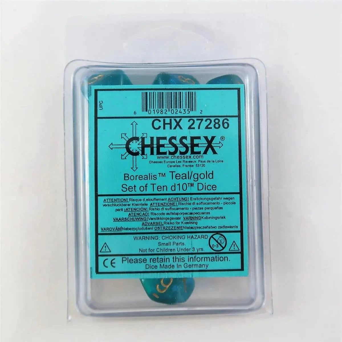 Chessex Chessex Borealis Teal 10 x W10 Set