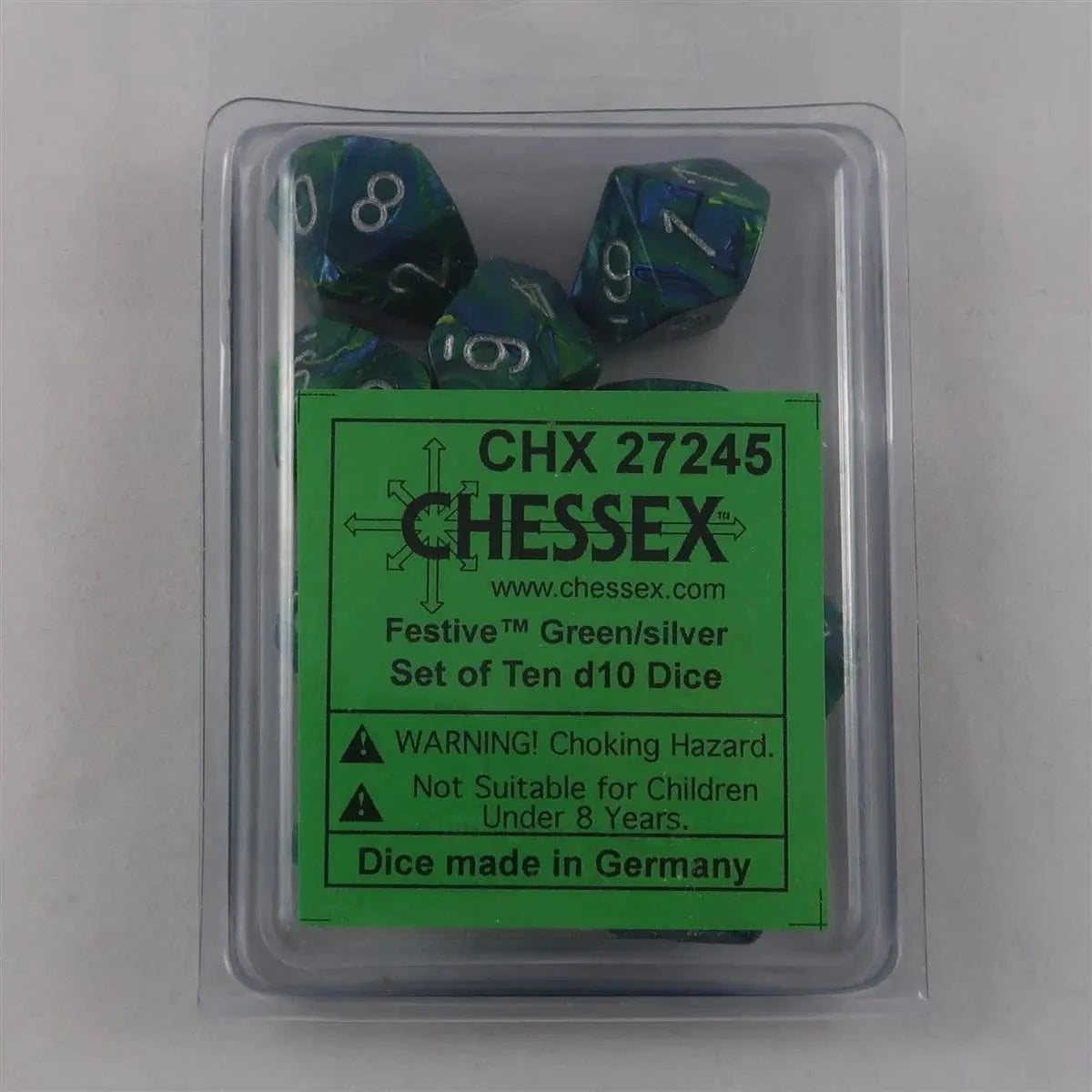 Chessex Chessex Festive Green 10 x W10 Set
