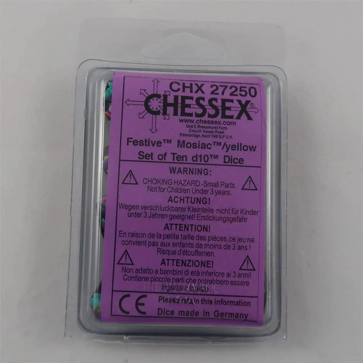 Chessex Chessex Festive Mosaic 10 x W10 Set