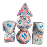 Chessex Festive Pop Art/Blue 7er Set