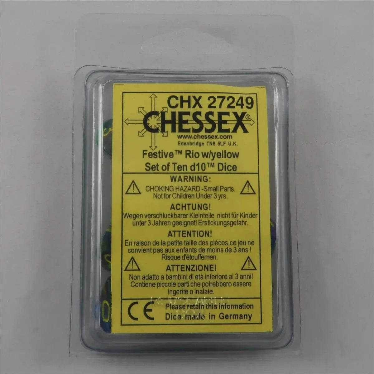 Chessex Chessex Festive Rio 10 x W10 Set