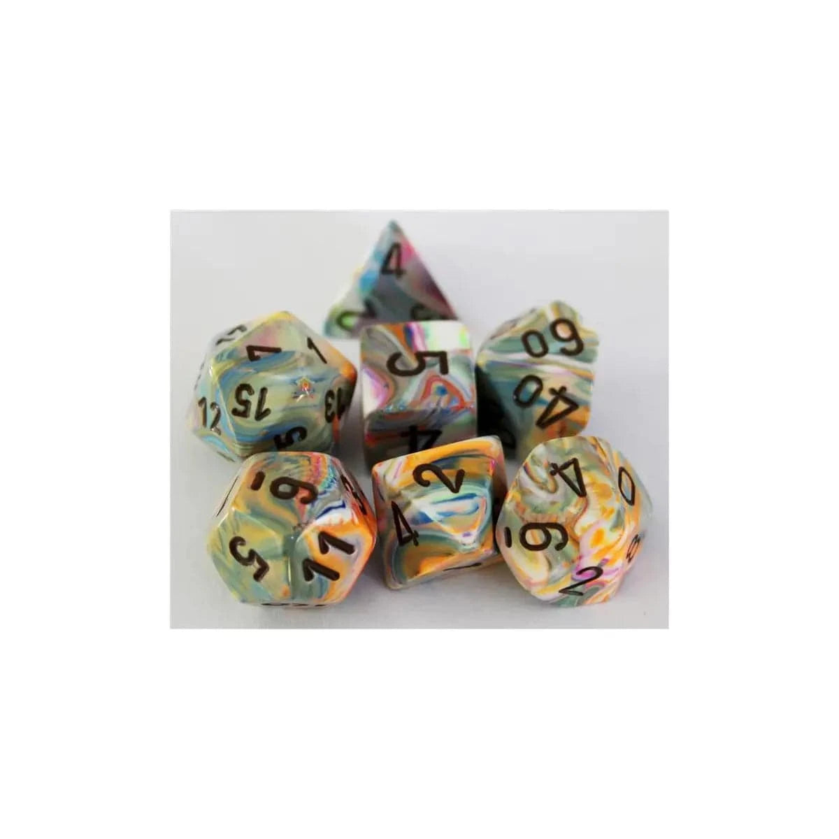 Chessex Chessex Festive Vibrant/Brown Set