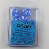 Chessex Chessex Frosted Blue 10 x W10 Set