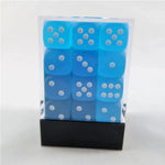 Chessex Chessex Frosted Caribbean Blue W6 12mm Set