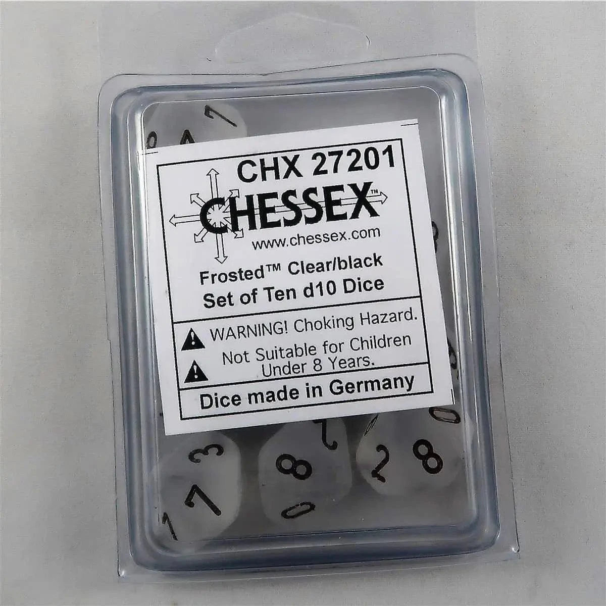 Chessex Chessex Frosted Clear 10 x W10 Set
