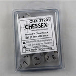 Chessex Chessex Frosted Clear 10 x W10 Set