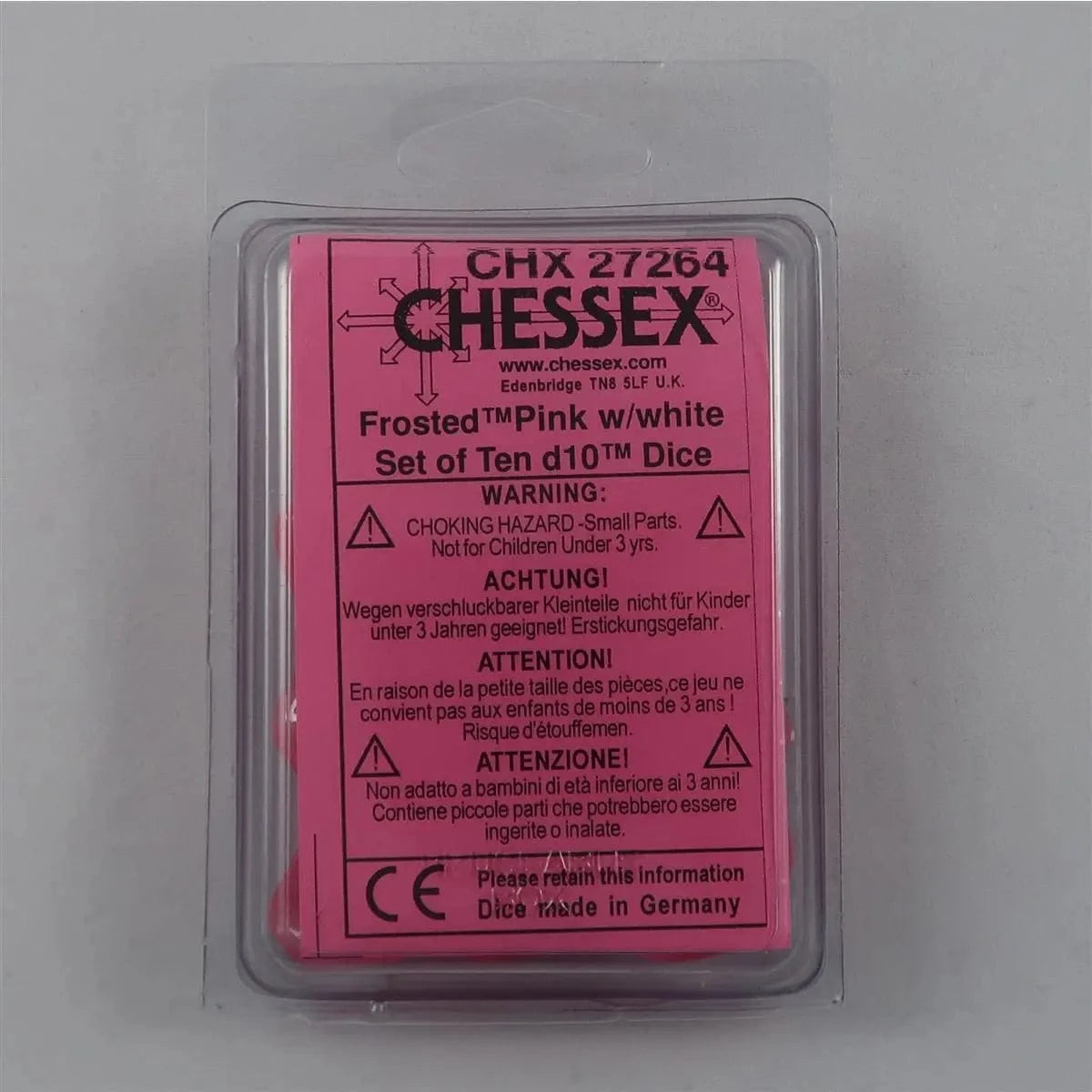 Chessex Chessex Frosted Pink 10 x W10 Set