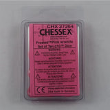 Chessex Chessex Frosted Pink 10 x W10 Set
