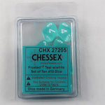 Chessex Chessex Frosted Teal 10 x W10 Set