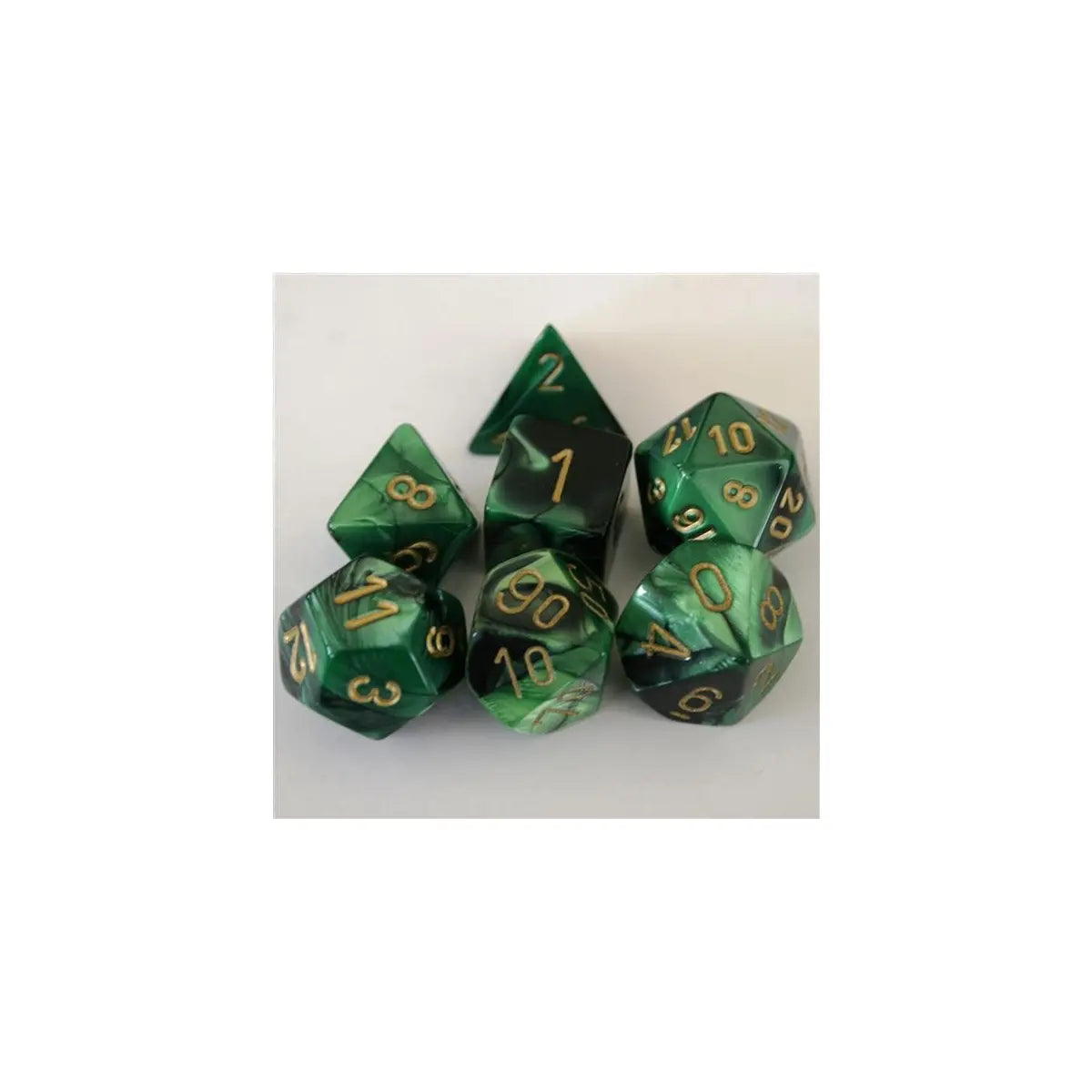 Chessex Gemini Black-Green Set