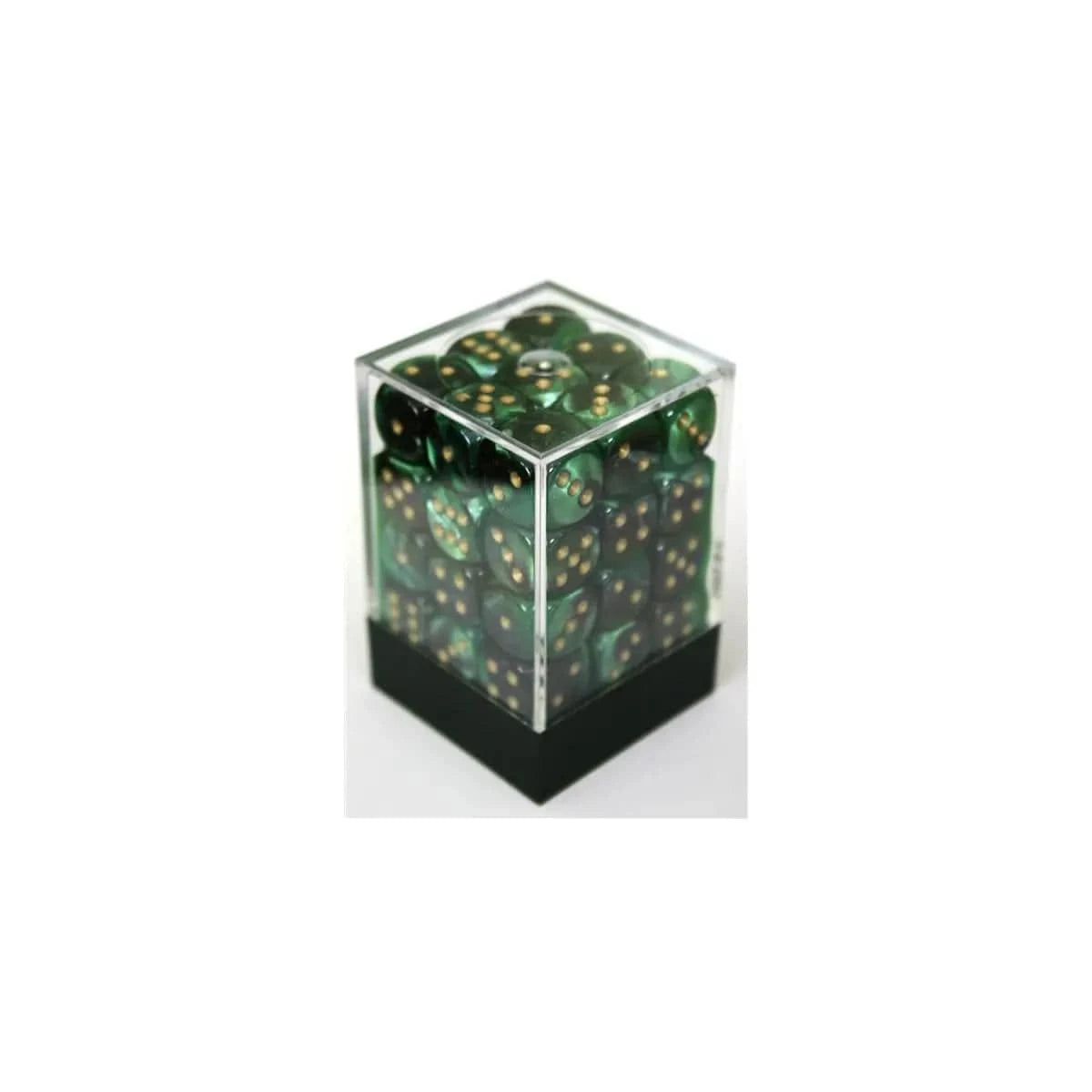 Chessex Chessex Gemini Black-Green W6 12mm Set