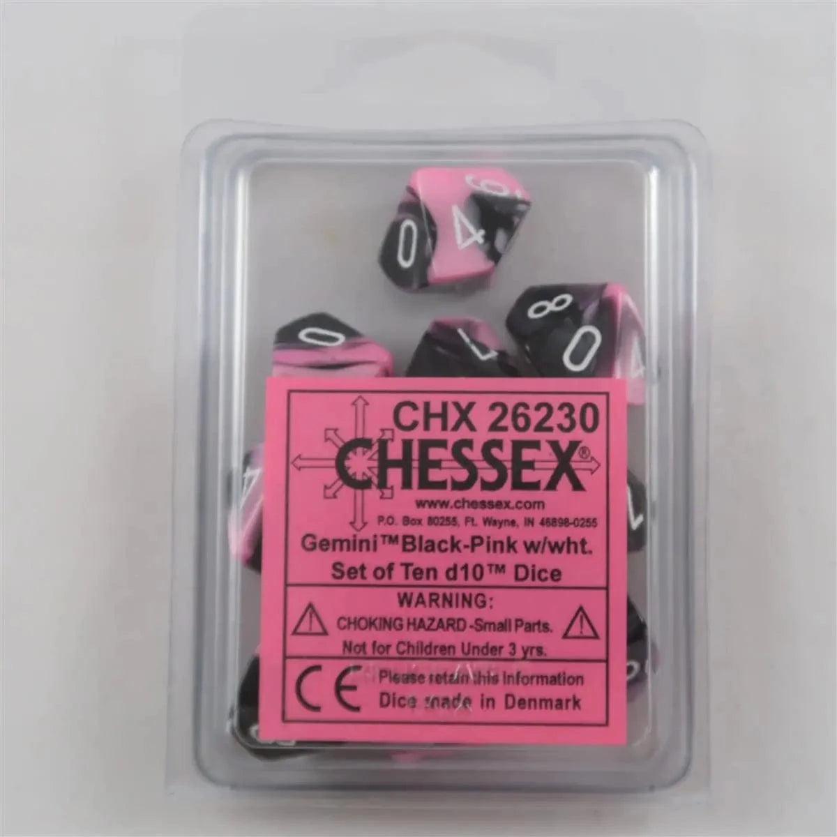 Chessex Chessex Gemini black-pink 10 x W10 Set