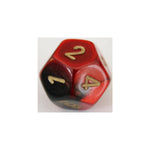 Chessex Gemini Black-Red W12