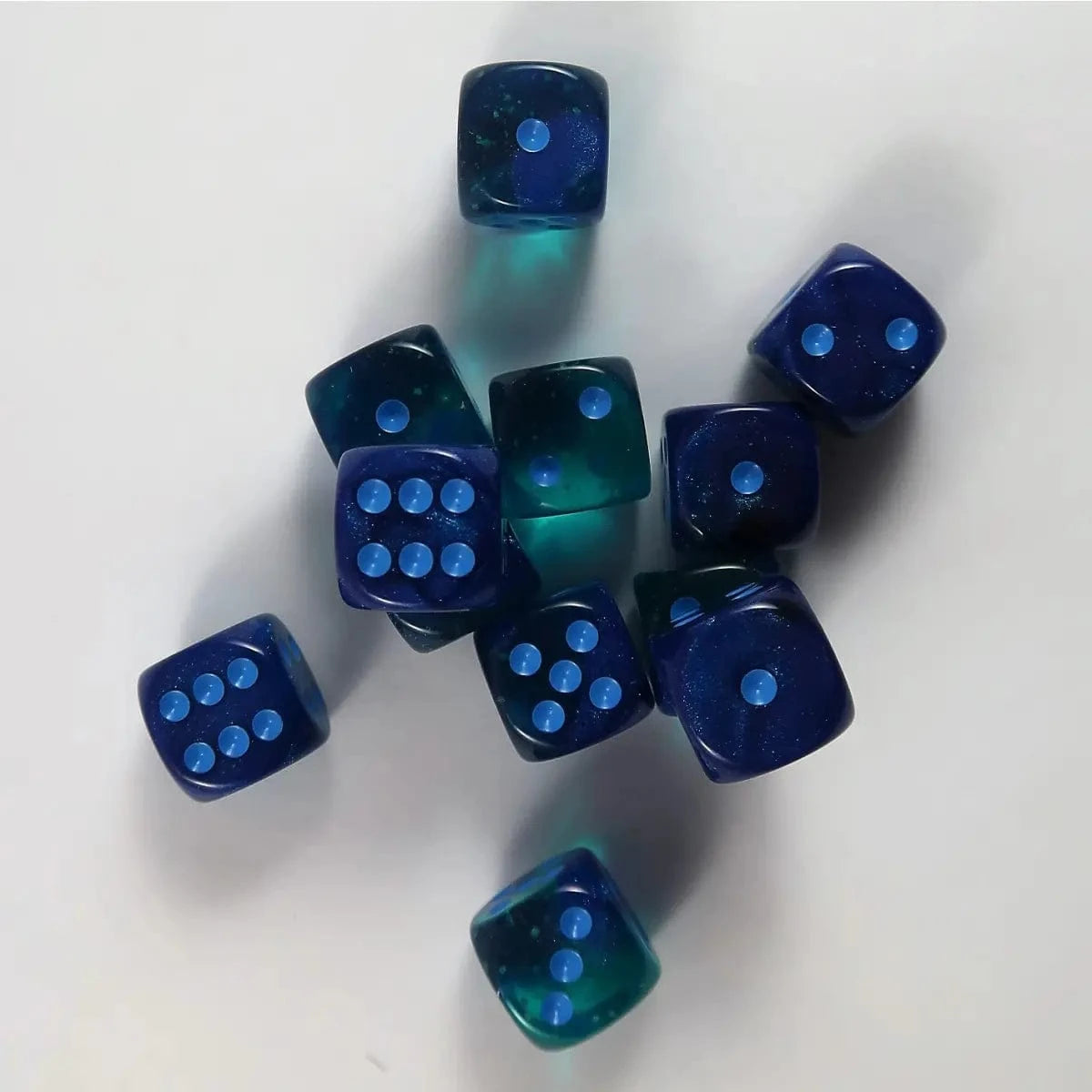 Chessex Chessex Gemini blue-blue W6 16mm Set