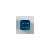 Chessex Chessex Gemini blue-blue W6 16mm