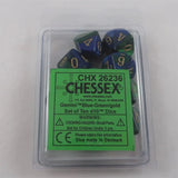 Chessex Chessex Gemini blue-green 10 x W10 Set