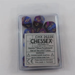 Chessex Chessex Gemini blue-purple 10 x W10 Set