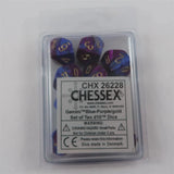 Chessex Chessex Gemini blue-purple 10 x W10 Set