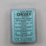 Chessex Chessex Gemini blue-teal 10 x W10 Set
