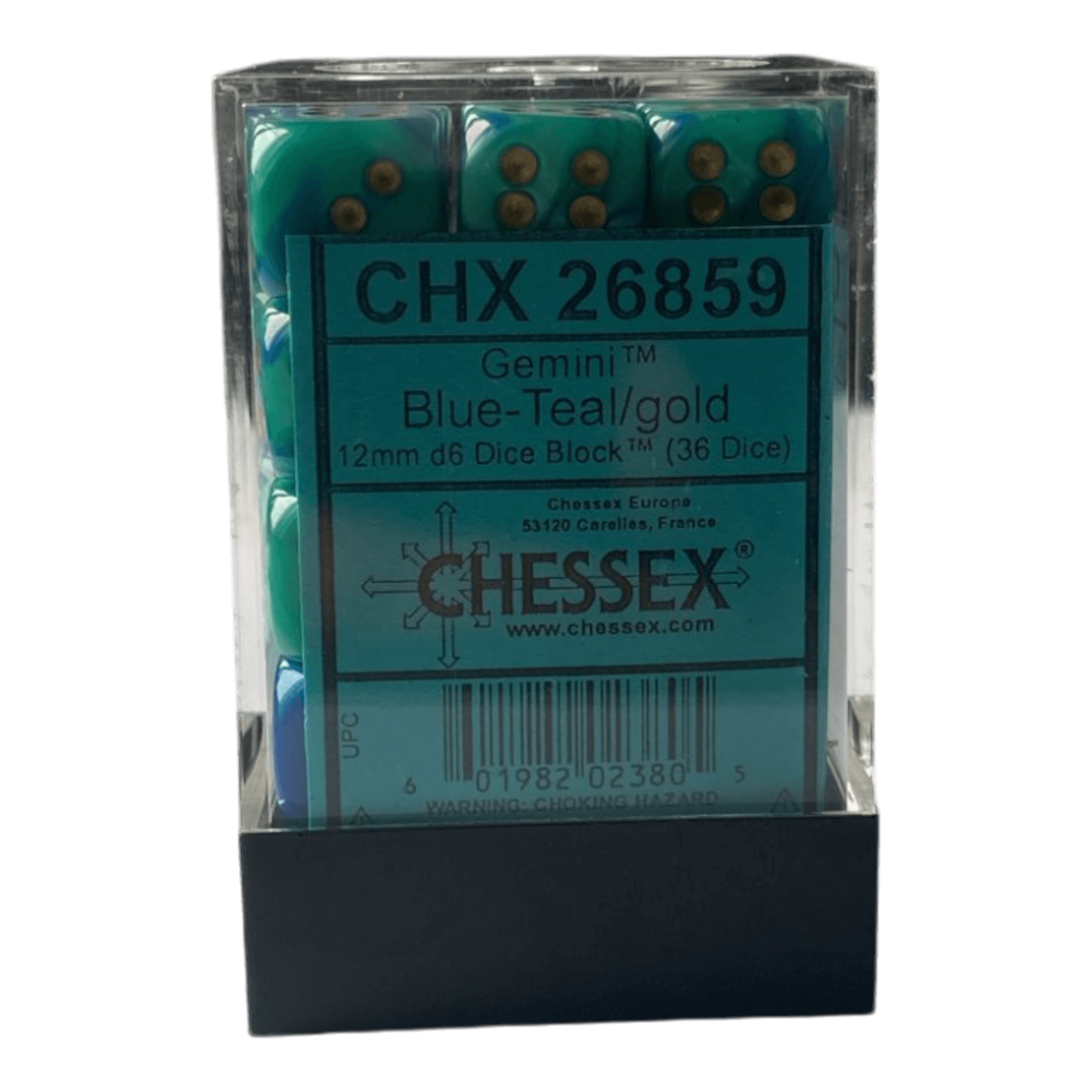 Chessex Chessex Gemini Blue-Teal W6 12mm Set