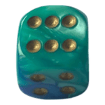 Chessex Chessex Gemini Blue-Teal W6 12mm