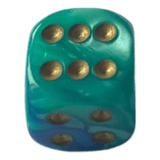 Chessex Chessex Gemini Blue-Teal W6 12mm