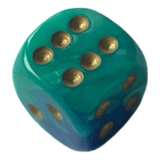Chessex Chessex Gemini Blue-Teal W6 12mm