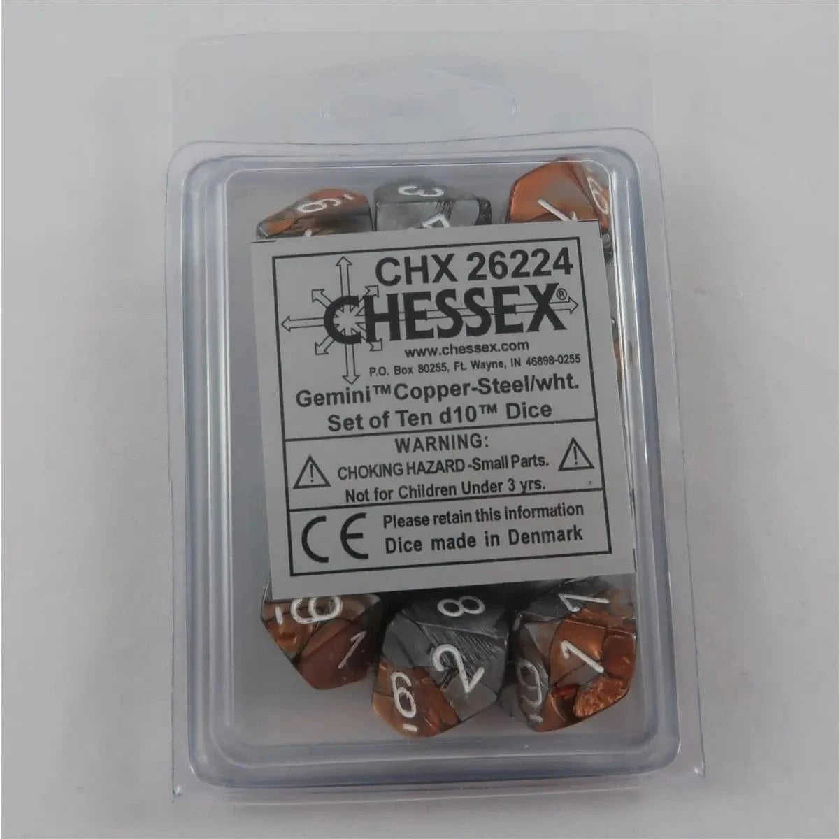 Chessex Chessex Gemini copper-steel 10 x W10 Set