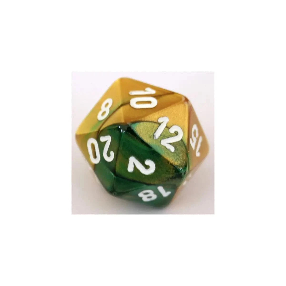 Chessex Chessex Gemini Gold-Green W20