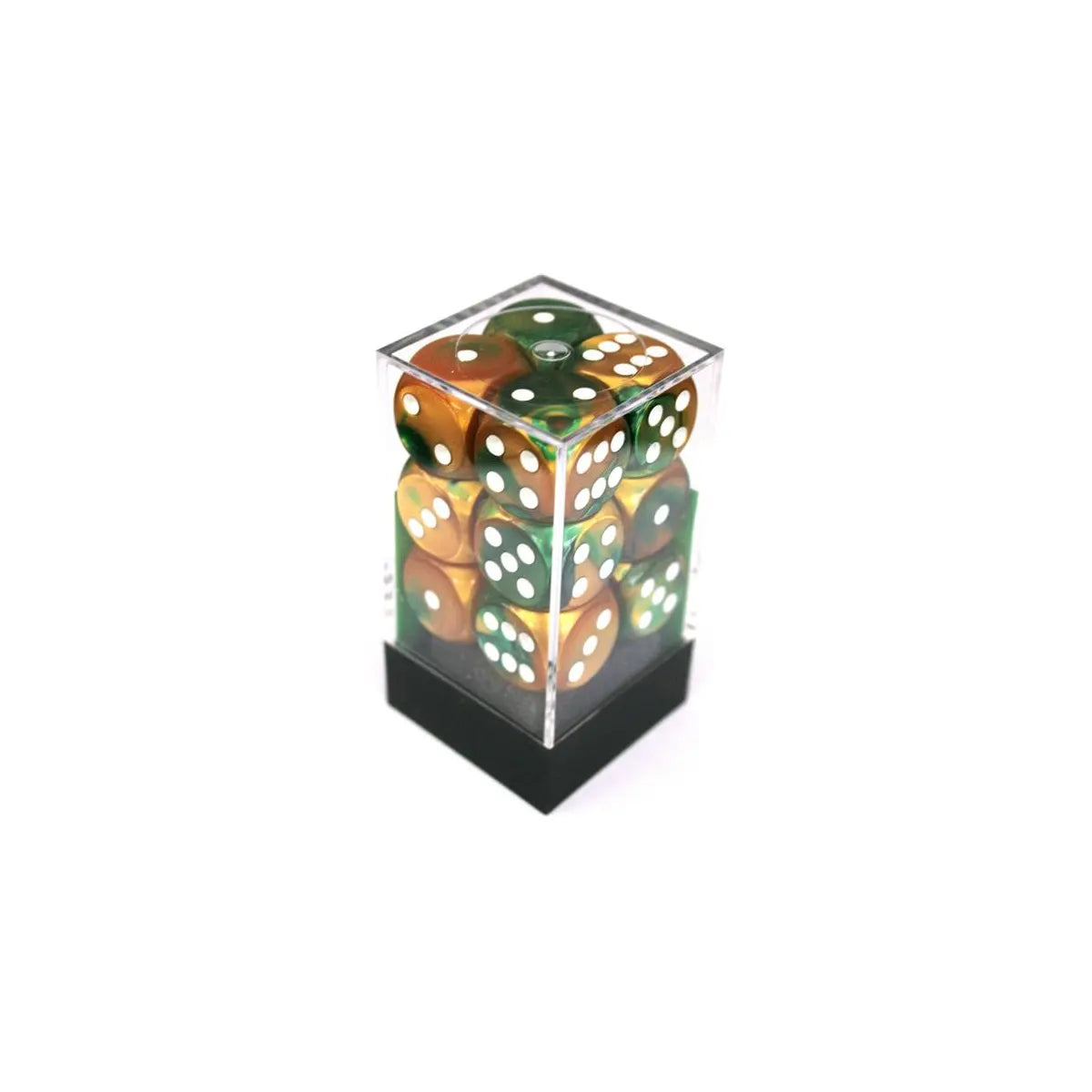 Chessex Gemini Gold-Green W6 16mm Set