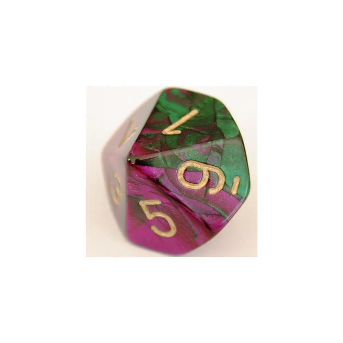 Chessex Gemini Green-Purple W10