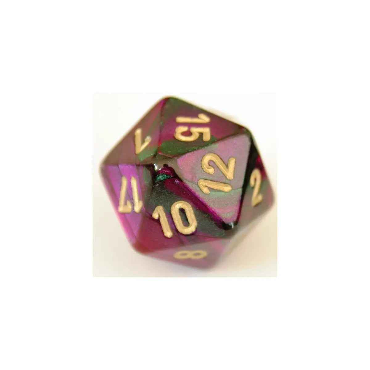 Chessex Gemini Green-Purple W20